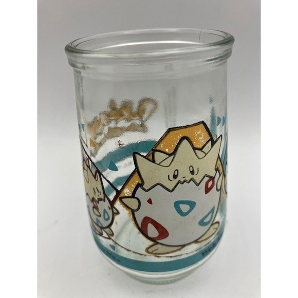 Vintage Pokemon Togepi Welch's Jelly Jar Glass Collectible 1999 - Picture 1 of 6